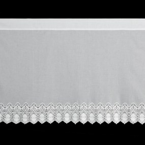 KRÁTKA ZÁCLONA NA PÁSKE SOLA 150X70 CM BIELA