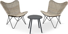 Noela Balkónový set Lounge + 2x kreslo Edland