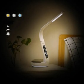 Retlux-LED Stmiev. lampa s bezdr. nab. Qi a displejom LED/6W/230V 3000/4000/6000K