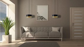 Toolight Toolight, stropné svietidlo 1xE27 APP1333-1CP, čierna-zlatá, OSW-00949