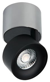 LED2 11508353DT KLIP ON stropné povrchové bodové svietidlo LED D77mm 11W/770lm 3000K TRIAC chróm, čierna