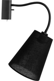 NOWODVORSKI Nástenné bodové osvetlenie s vypínačom FLEX SHADE, čierne, E27, 1x60W