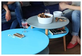 Biely konferenčný stolík Ragaba UFO, Ø 70 cm