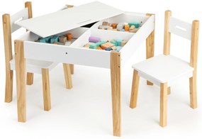 Stôl s dvoma stoličkami, detská nábytková súprava T25516