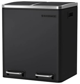 Recyklačný odpadkový kôš SONGMICS  LTB30BK