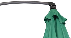 Zahradní slunečník Houseland Vortexa 300 cm tmavě zelený