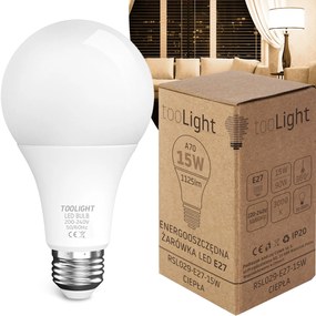 Toolight, LED žiarovka E27, 15W, 1125lm, 3000K teplá, RSL029, OSW-20014