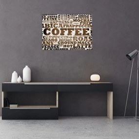 Sklenený obraz - Coffee (70x50 cm)