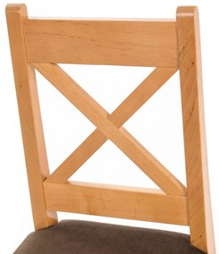 Stolička K-X, jelša/hnedá