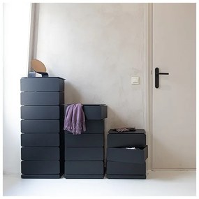 Čierna kovová komoda 37x54,5 cm Joey – Spinder Design