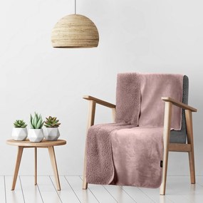 BUKLÉ DEKA TEDY 70X160 CM RUŽOVÁ