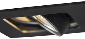 Moderné inteligentné zapustené bodové svietidlo čierne vrátane WiFi GU10 - Artemis