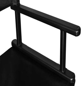 Duralová skladacia kozmetická stolička s opierkou hlavy čierna 9957