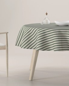 Obrus okrúhly farba produktu zelená látka vzorované