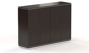 Stredná skriňa Creator 162,8 x 44,5 x 115,5 cm, biela / wenge
