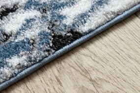 Moderný koberec COZY 8871 Marble, Mramor - Štrukturálny, dve vrstvy rúna, modrá Veľkosť: 240x330 cm