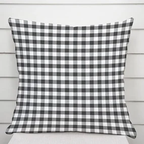 Biante Dekoračná obliečka na vankúš Rebeka RE-011 Sivo-biela kocka stredná 50 x 60 cm