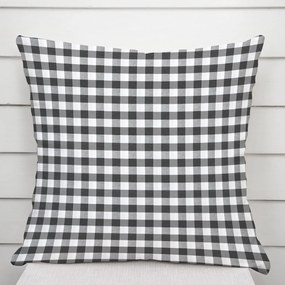 Biante Dekoračná obliečka na vankúš Rebeka RE-011 Sivo-biela kocka stredná 30 x 50 cm