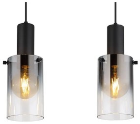 Globo 15907-3H - Luster na lanku FLORENTINA 3xE27/40W/230V čierna