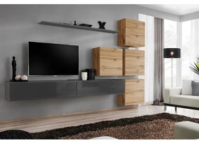 Obývacia stena Switch IX Grafit/Wotan