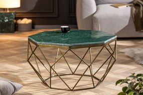 Konferenčný stolík Diamond 69cm mramor zelený