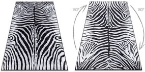 Koberec MIRO 51331.803 zebra, čierny / biely