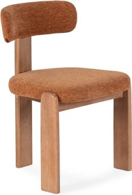 Čalúnené jedálenské stoličky v súprave 2 ks v tehlovej farbe Nadia – MOME