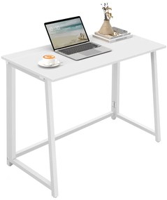 Písací stôl ZARIMO skladací 80x40 cm, biely