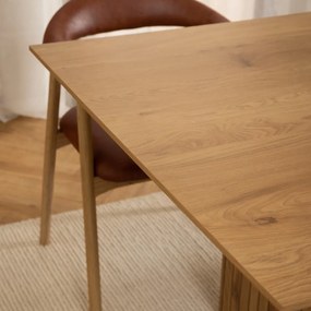 Jedálenský stôl s doskou v dubovom dekore 100x210 cm Colima – Actona
