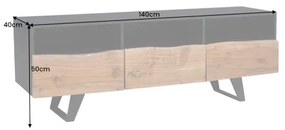 TV-skrinka 43305 Artwork 140cm Drevo Acacia  - Komfort-nábytok
