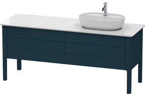 DURAVIT Luv stojaca skrinka pod umývadlo vpravo, pod dosku, 4 zásuvky, 1733 x 570 x 743 mm, nočná modrá matná lakovaná, LU9568R9898