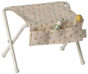 Maileg Prebaľovací pult pre zvieratká Maileg Baby Mouse Off White