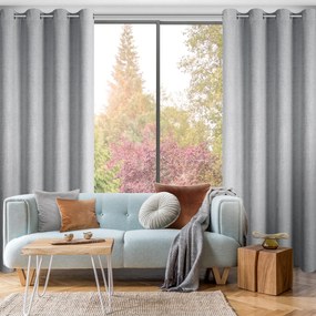 ZÁVES NA KRÚŽKOCH LINDA 140X250 CM SIVÁ