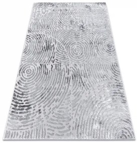 Moderný MEFE koberec 8725 y  Odtlačok  prsta, sivý