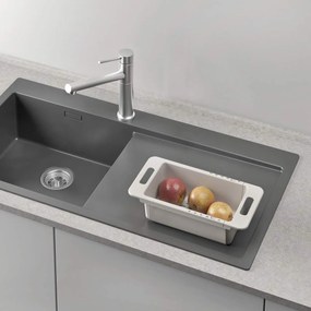 METALTEX Nastaviteľný odkvapkávač, posuvný organizér do drezu - DRAINFLEX, 35 - 52 cm