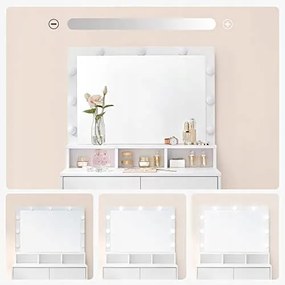 Dekorstudio Toaletný stolík so zrkadlom a Led žiarovkami - RDT120T10