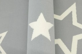 Koberec LUNA 533744/89944 hviezdy, sivý / krémový
