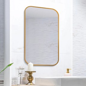 Zrkadlo Mirel SLIM Gold Rozmer zrkadla: 80 x 110 cm
