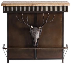 furniture-nabytek.cz - Masívny barový jedálenský stôl Yorkshire z mangového dreva, lakovaný, hnedý – 110×52×97 cm