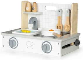 Drevený sporák s príslušenstvom mini kuchyňa ECOTOYS