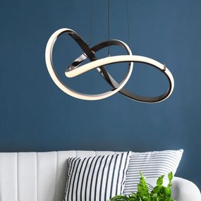 Zuma Line MD9717-1-3BCD - LED Luster na lanku INDIGO LED/44W/230V čierna