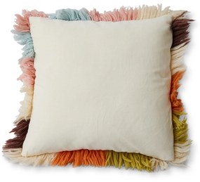 HK living Vlnený vankúš Fluffy Striped 55 x 55 cm
