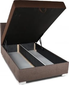 Čalúnená posteľ Kvadrat 200x120, tm. sivá/sivá(an 4237/4238)