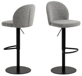 Otočná barová stolička Patricia (02697) sivá