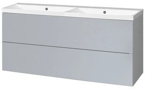 Mereo Mereo, Aira, kúpeľňová skrinka s umývadlom z liateho mramoru 121 cm, MER-CN733M