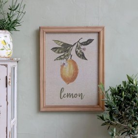 Chic Antique Obraz v drevenom ráme Lemon