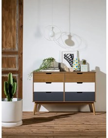Komoda z masívneho borovicového dreva Marckeric Cusco, šírka 120 cm