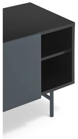 Čierno-antracitový TV stolík 180x56 cm Nube – Teulat