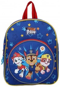 Setino - Detský / chlapčenský predškolský batoh Tlapková patrola - PAW PATROL - modrý Marschall, Chase, Ruble