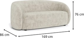 Dvojmiestna lounge pohovka Lodi béžová